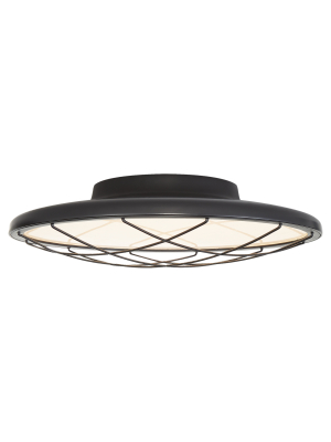 Dot 13" Caged Flush Mount In Various Colors