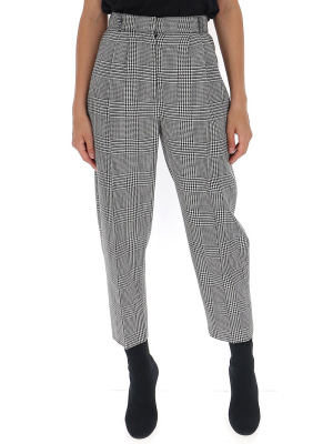 Alexander Mcqueen Houndstooth Plaid Trousers