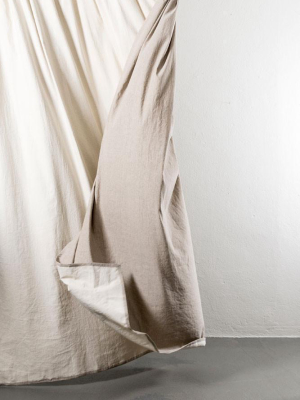 Belize Col. Oatmeal / Brown - Linen & Cotton Curtain - Extra Wide