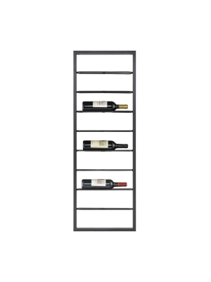 Wavertree Hanging Wine Rack In Black - Horizontal