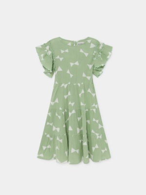 Bobo Choses All Over Bow Flamenco Dress