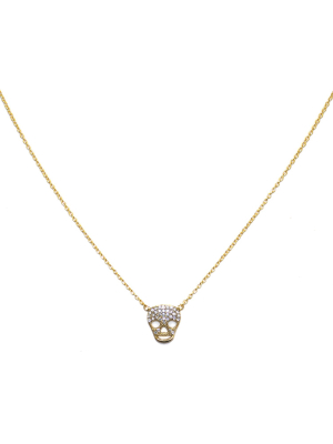 Sterling Skull Necklace