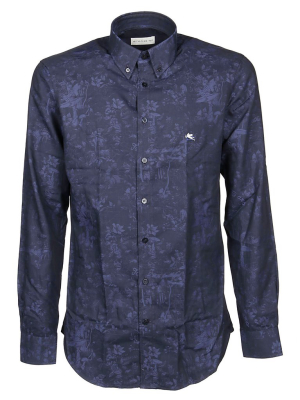 Etro Logo Embroidered Buttoned Shirt