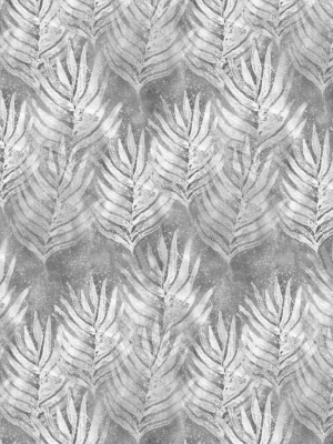 Leaf Wallpaper In Silver From The Shibori Collection By Milton & King