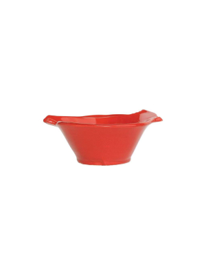 Vietri Lastra Holiday Figural Red Bird Small Bowl