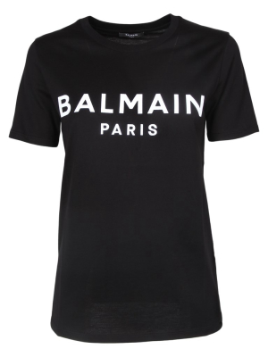 Balmain Logo Crewneck T-shirt