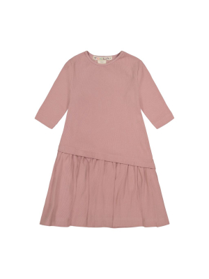 Teela Rib Dress - Blush