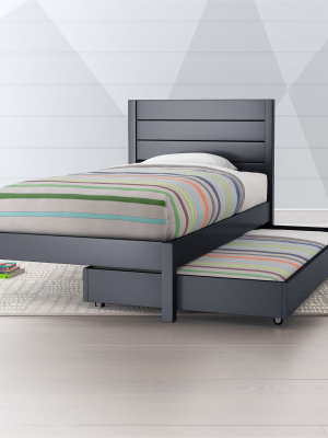 Parke Charcoal Trundle Bed