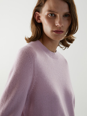 Cashmere Ribbed Detail Sweater