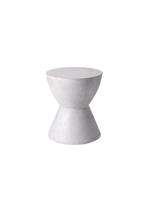 Logan End Table- White