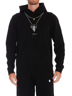 Marcelo Burlon County Of Milan Feather Necklace Hoodie