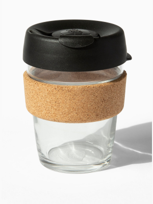 Black Reusable Glass Keep Cup