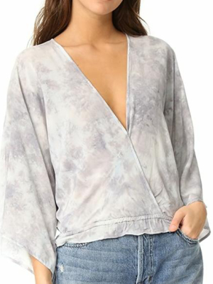 Blue Life Goddess Oasis Kimono Top