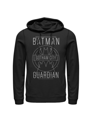 Men's Batman Gotham City Guardian Pull Over Hoodie