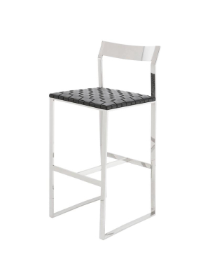 Nuevo Camille Bar Stool - Black