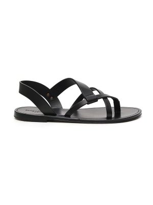 Saint Laurent Matt Flat Sandals