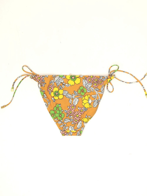 Tory Burch Floral Printed String Bikini Bottoms