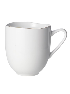 Organic Shaped Mugs - Gold Rimmed