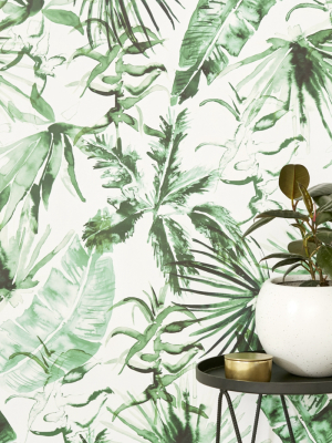 Expressive Palms Removable Wallpaper