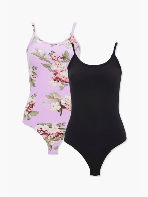 Floral Print Bodysuit Set