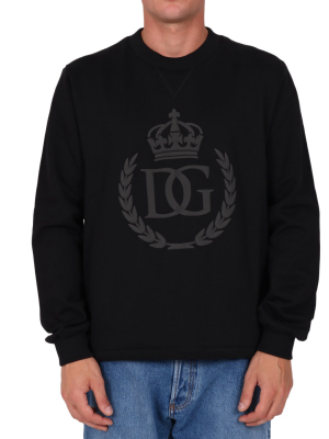 Dolce & Gabbana Dg Logo Print Sweatshirt