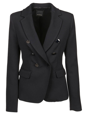 Pinko Double-breasted Flap Pocket Blazer