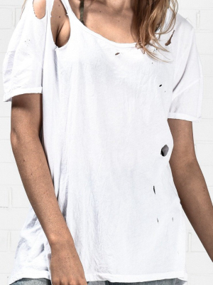 One Teaspoon Memphis Tee White