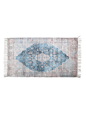 Shabby Chic Rug Collection - Sapphire - 3 Sizes