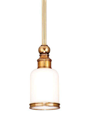 Chatham 1 Light Pendant Aged Brass