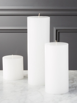 White Pillar Candles