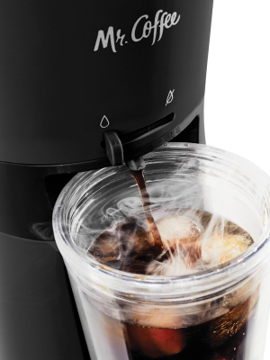 Mr. Coffee Iced Coffee Maker With Reusable Tumbler And Coffee Filter