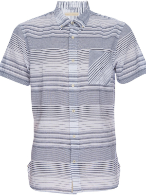 Truman Button Collar In Stripe