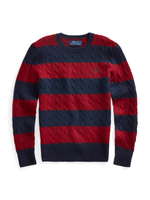 Cable Wool-cashmere Sweater