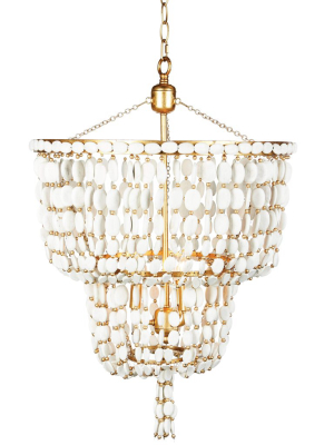 Sea Foam Two Tier Chandelier