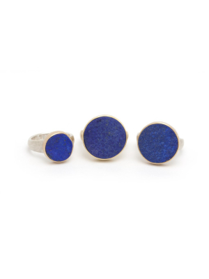 Afghani Rough Top Lapis Ring