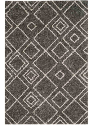 Arizona Shag Brown/ivory Area Rug