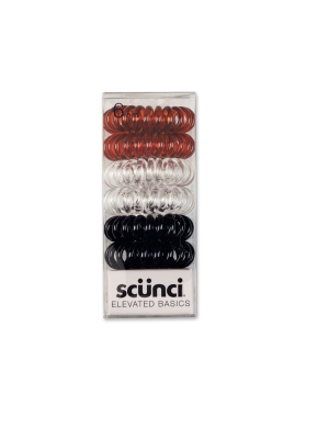 Scunci 3 Classic Color Spiral Twisters - 6pk