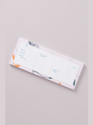 Weekly Planner Fill-in Notepad