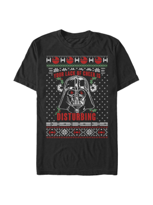 Men's Star Wars Ugly Christmas Sith Lord T-shirt