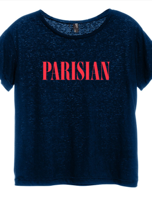 Parisian [distressed Women's 'baby Tee']