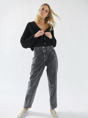 One Teaspoon High-waisted Tapered Jean – Double Bass