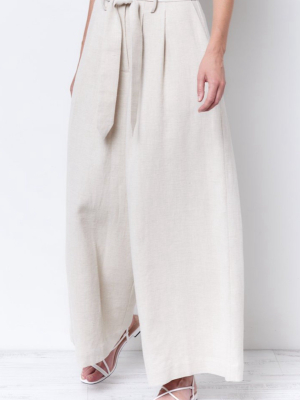 Tony Wide Leg Pant - Linen