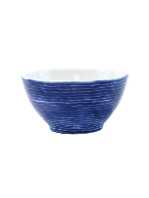 Vietri Viva Santorini Stripe Cereal Bowl - Blue & White