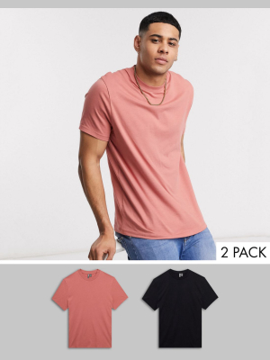 Asos Design 2 Pack T-shirt