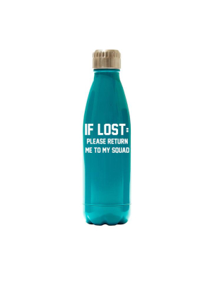 If Lost: Please Return Me To My Squad [water Bottle]