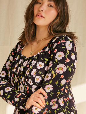 Plus Size Floral Princess Top