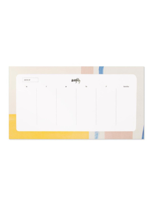 Weekly Desk Pad – Canary Colorbloc