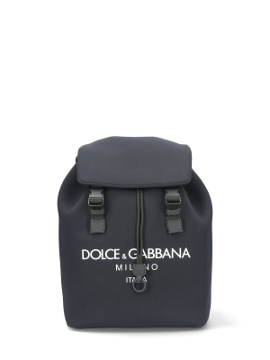 Dolce & Gabbana Logo Foldover Backpack