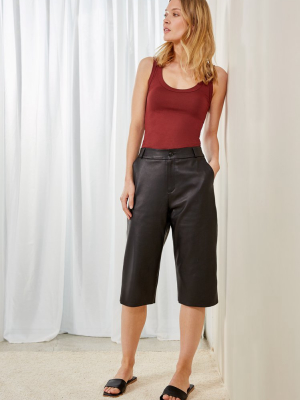 Sacha Leather Culottes