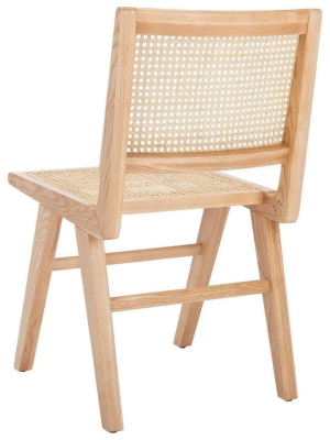 Ll Couture Hattie Rattan Dining Chair - Natural (set Of 2)